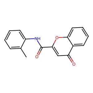 N-(2-methylphenyl)-4-oxo-4H-chromene-2-carboxamide structure