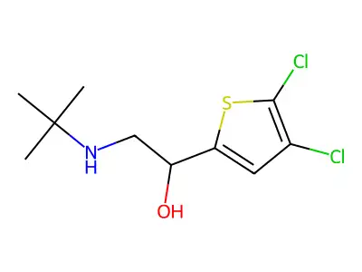 1-(4,5-Dichloro-2-thienyl)-2-tert-butylaminoethanol structure