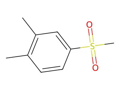 1,2-Dimethyl-4-(methylsulfonyl)benzene structure