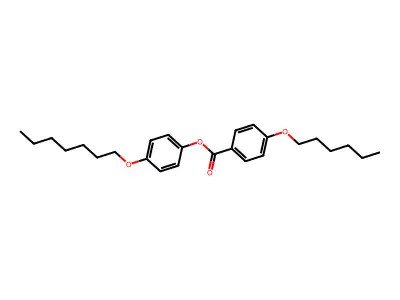 4-(Heptyloxy)phenyl 4-(hexyloxy)benzoate structure