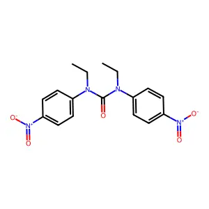 N,N'-Diethyl-N,N'-bis(4-nitrophenyl)urea structure