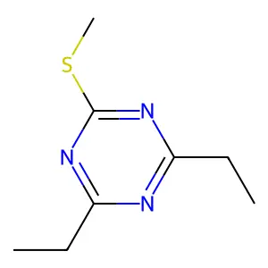 2,4-Diethyl-6-(methylsulfanyl)-1,3,5-triazine structure