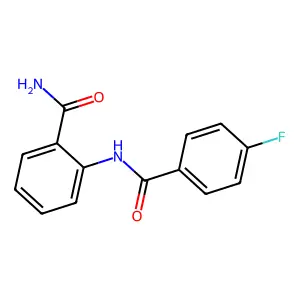 2-[(4-Fluorobenzoyl)amino]benzamide structure