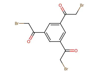 1-[3,5-Bis(2-bromoacetyl)phenyl]-2-bromoethanone structure