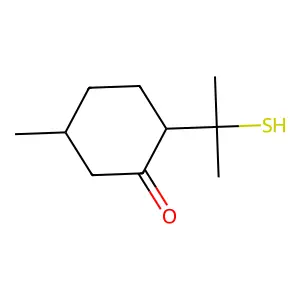 对薄荷-8-硫醇-3-酮 structure