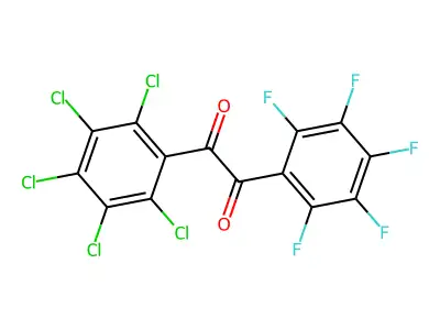 1-(Perchlorophenyl)-2-(perfluorophenyl)ethane-1,2-dione structure