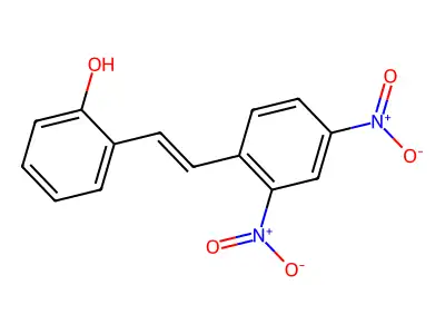 2-[(E)-2-(2,4-Dinitrophenyl)ethenyl]phenol structure