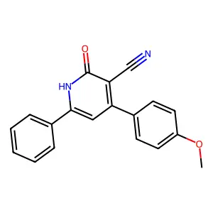 4-(4-Methoxyphenyl)-2-oxo-6-phenyl-1,2-dihydropyridine-3-carbonitrile structure