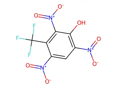 2,4,6-Trinitro-3-(trifluoromethyl)phenol structure