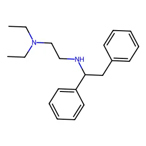 N-(1,2-diphenylethyl)-N',N'-diethylethane-1,2-diamine structure