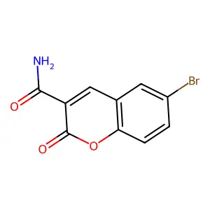 6-bromo-2-oxo-2H-chromene-3-carboxamide structure