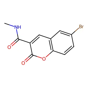 6-bromo-N-methyl-2-oxo-2H-chromene-3-carboxamide structure