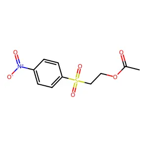 2-Acetoxyethyl p-nitrophenyl sulfone structure