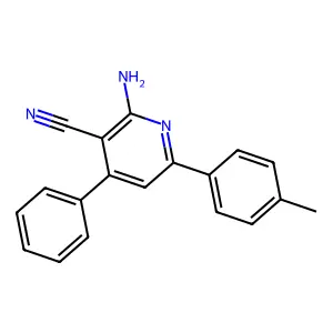 2-Amino-6-(4-methylphenyl)-4-phenylpyridine-3-carbonitrile structure