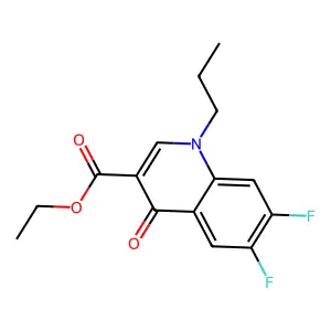 Ethyl 6,7-difluoro-4-oxo-1-propylquinoline-3-carboxylate structure
