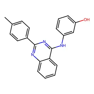 3-{[2-(4-Methylphenyl)quinazolin-4-yl]amino}phenol structure