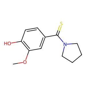 2-Methoxy-4-(1-pyrrolidinylcarbothioyl)phenol structure