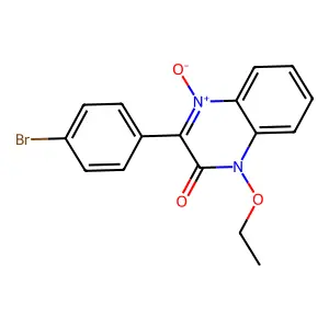 3-(4-Bromophenyl)-1-ethoxy-4-oxidoquinoxalin-4-ium-2-one structure