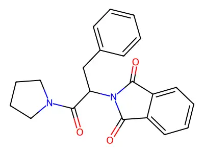 2-(1-Oxo-3-phenyl-1-pyrrolidin-1-ylpropan-2-yl)isoindole-1,3-dione structure