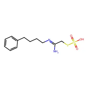 S-(2-Imino-2-((4-phenylbutyl)amino)ethyl) hydrogen thiosulfate structure