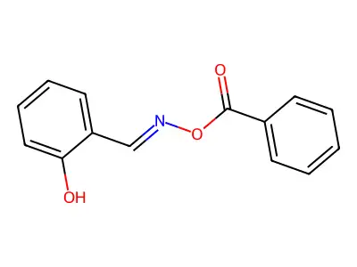 2-Hydroxybenzaldehyde O-benzoyloxime structure