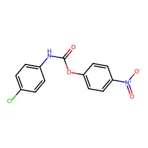 Carbamic acid, N-(4-chlorophenyl)-, 4-nitrophenyl ester structure