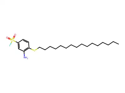 4-(Hexadecylthio)metanilyl fluoride structure