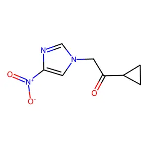 1-Cyclopropyl-2-(4-nitroimidazol-1-yl)ethanone structure