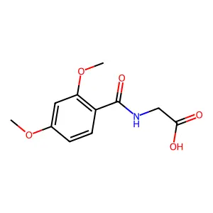 2-(2,4-二甲氧基苯甲酰氨基)乙酸 structure