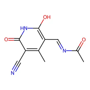 Acetamide,N-[(5-cyano-1,6-dihydro-4-methyl-2,6-dioxo-3 methyl]- structure