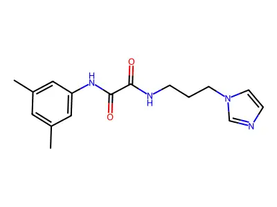 N-(3,5-dimethylphenyl)-N'-[3-(1H-imidazol-1-yl)propyl]ethanediamide structure