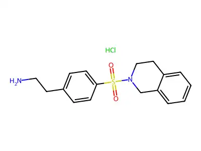 2-[4-(3,4-dihydroisoquinolin-2(1H)-ylsulfonyl)phenyl]ethanamine structure