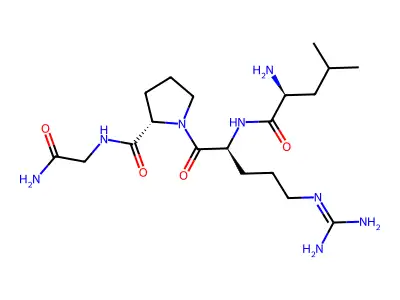 Leucyl-arginyl-prolyl-glycinamide structure