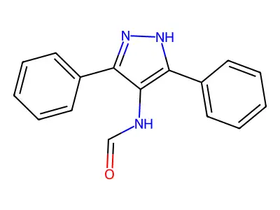 N-(3,5-diphenyl-1H-pyrazol-4-yl)formamide structure