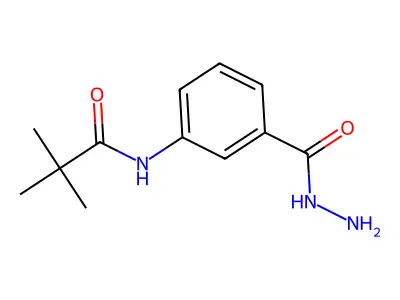 N-[3-(hydrazinecarbonyl)phenyl]-2,2-dimethylpropanamide structure