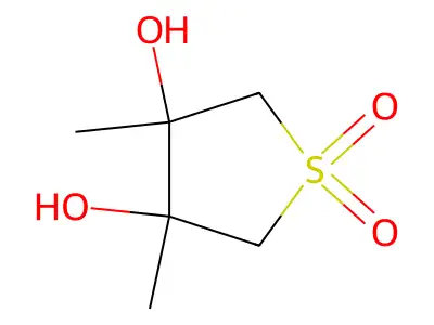 3,4-Dimethyl-1,1-dioxothiolane-3,4-diol structure