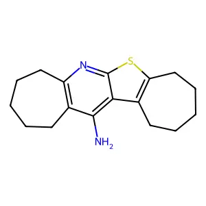 1,2,3,4,5,8,9,10,11,12-decahydrocyclohepta[4,5]thieno[2,3-b]cyclohepta[e]pyridin-13-amine structure