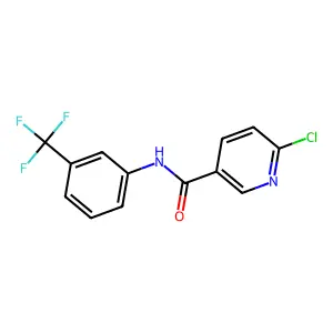 6-Chloro-N-(3-(trifluoromethyl)phenyl)nicotinamide structure