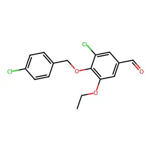 3-Chloro-4-[(4-chlorobenzyl)oxy]-5-ethoxybenzaldehyde structure