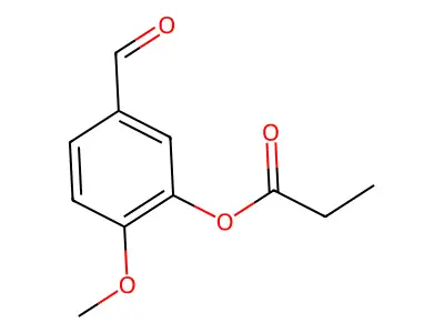 5-Formyl-2-methoxyphenyl propionate structure