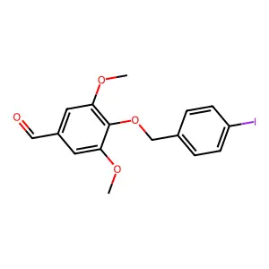 4-[(4-Iodobenzyl)oxy]-3,5-dimethoxybenzaldehyde structure