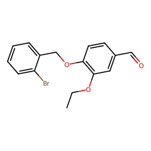 4-[(2-Bromophenyl)methoxy]-3-ethoxybenzaldehyde structure