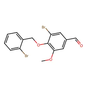 3-Bromo-4-[(2-bromobenzyl)oxy]-5-methoxybenzaldehyde structure