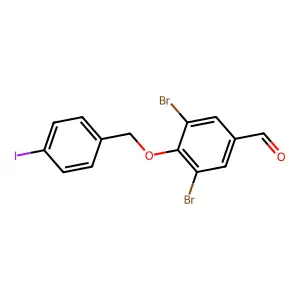 3,5-Dibromo-4-(4-iodo-benzyloxy)-benzaldehyde structure