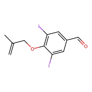 3,5-Diiodo-4-(2-methylprop-2-enoxy)benzaldehyde structure