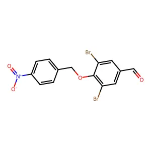 3,5-Dibromo-4-(4-nitro-benzyloxy)-benzaldehyde structure