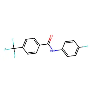 N-(4-氟苯基)-4-(三氟甲基)苯甲酰胺 structure