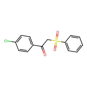 1-(4-Chlorophenyl)-2-(phenylsulfonyl)ethanone structure