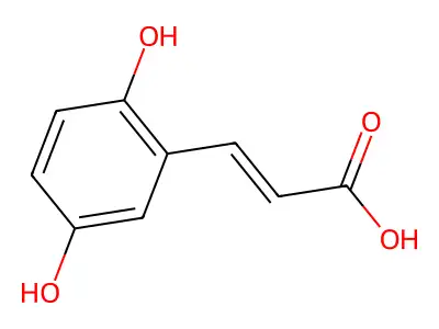 2,5-二羟基肉桂酸 structure