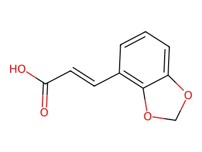 2,3-Methylenedioxycinnamic acid structure